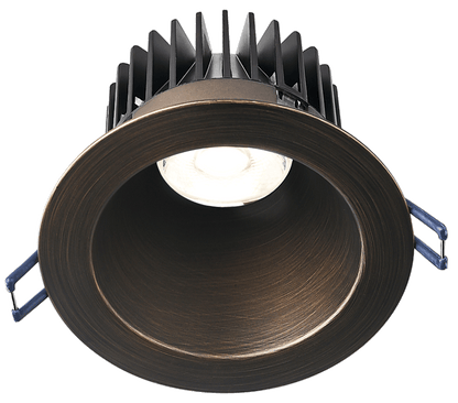 Lotus LD4R 15W 4-inch deep regressed LED downlight with oil-rubbed bronze trim
