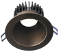 Lotus LD4R 15W 4-inch deep regressed LED downlight with oil-rubbed bronze trim