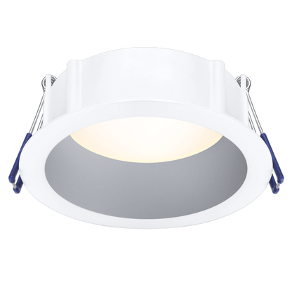 Lotus LE4RR-24V 4-inch round deep-regressed 11W recessed LED downlight, Alzak trim, 24V DC; choose 5CCT or dim-to-warm light engine as available by selected SKU