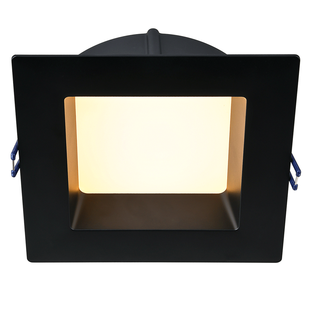 Product Display Visual of the SKU: LE6SR-5CCT-BK for Marketing of theLotus 6" Square Regressed Economy 5CCT IC Wet CRI 90+ | LE6SR