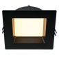 Product Display Visual of the SKU: LE6SR-5CCT-BK for Marketing of theLotus 6" Square Regressed Economy 5CCT IC Wet CRI 90+ | LE6SR
