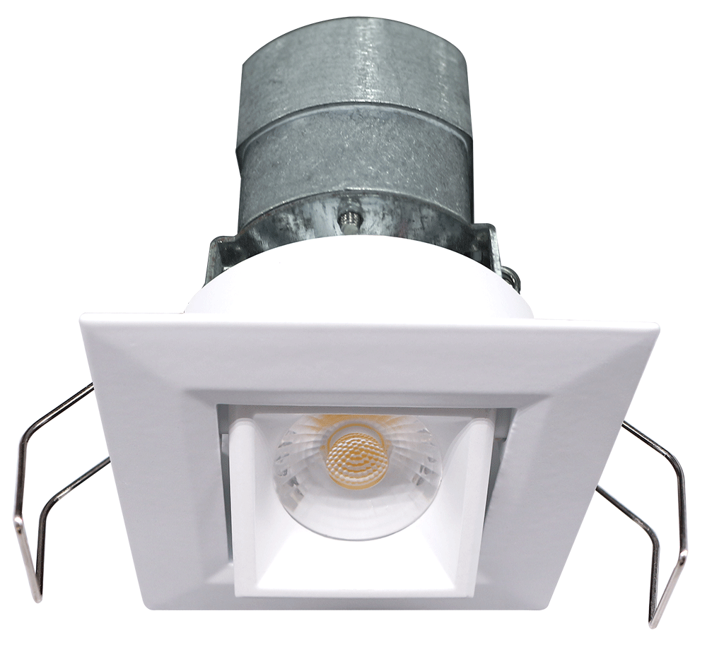 Lotus 2" Square Gimbal Mini Recessed LED 24V 6W | LED-1-S6W-G-SQ