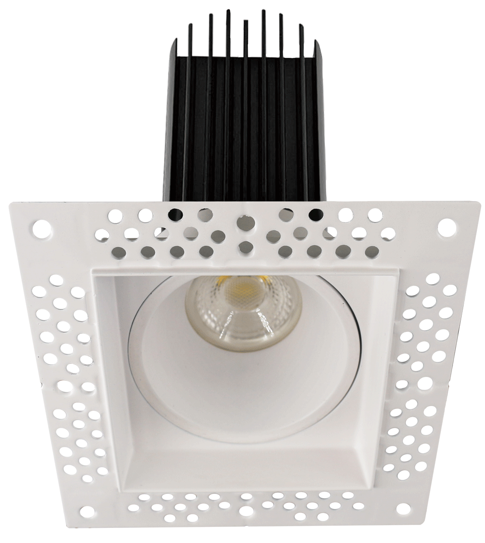 Lotus LED-2-S15W-T-SQ 2" Trimless Square Recessed LED - 5CCT or Dim to Warm | LED-2-S15W-L5CCT-T-SQ