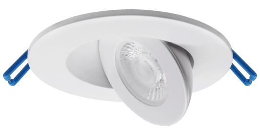 Product Display Visual of the SKU: LED-2-S5W-5CCT-FG-WH for Marketing of theLotus 2" Round Floating Gimbal Recessed LED 5W | LED-2-S5W-FG