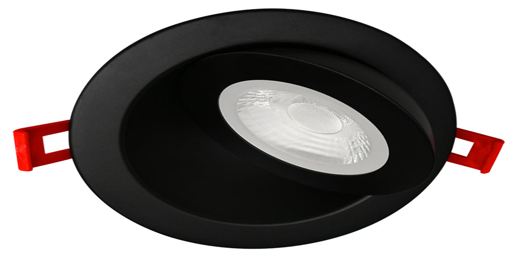 Product Display Visual of the SKU: LED-4-S9W-DTW-FG-BK for Marketing of theLotus 4" Round Floating Gimbal Recessed LED 9W | LED-4-S9W