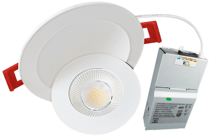 Product Display Visual of the SKU: LED-6-S15W-3K-FG-WH for Marketing of theLotus 6" Round Floating Gimbal Recessed LED 15W 3000K | LED-6-S15W-3K-FG