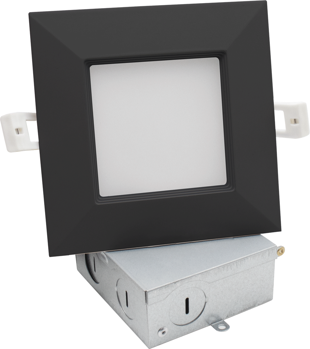 Lotus 4" Square Budget Baffle 9W 5CCT 27K-50K White Type IC | LED-S9W-5CCT-SQ-BF
