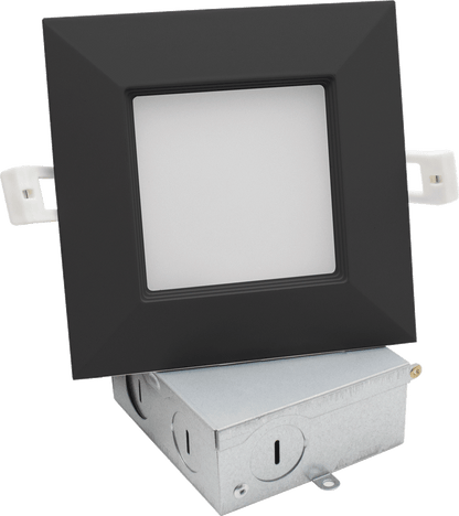 Lotus 4" Square Budget Baffle 9W 5CCT 27K-50K White Type IC | LED-S9W-5CCT-SQ-BF