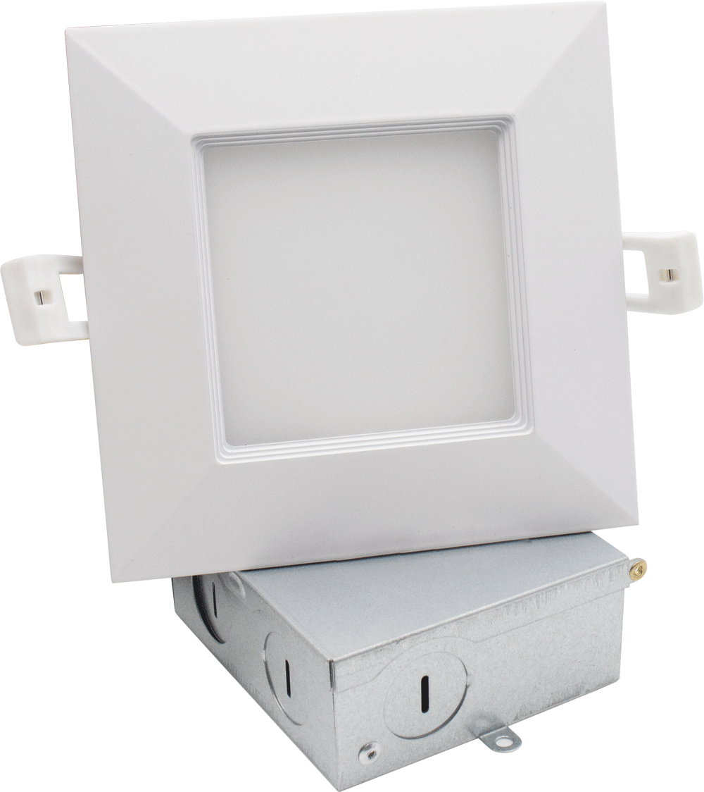 Lotus 4" Square Budget Baffle 9W 5CCT 27K-50K White Type IC | LED-S9W-5CCT-SQ-BF