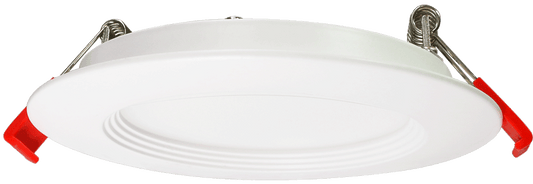 Product Display Visual of the SKU: LED-4-S9W-2700K-6500KWH-R-BF for Marketing of theLotus 4" Round Regresed Baffle LED 9W Wi-Fi + Bluetooth Tuneable 2700-6500K White Damp Type IC Air-Tight | LED-4-S9W-2700K-6500KWH-R-BF