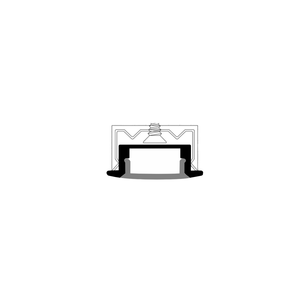Recessed Mount Aluminum Profile | LH-2408