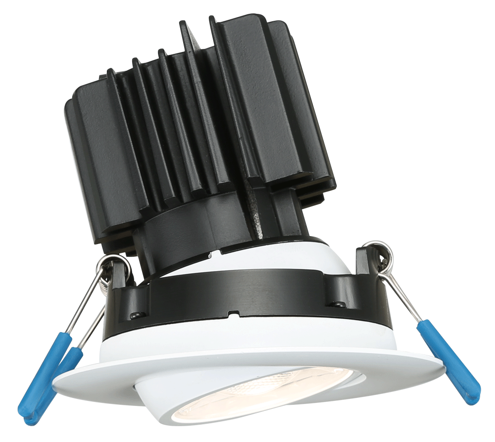 Product Display Visual of the SKU: LL3G-3018K-HO-WH for Marketing of theLotus 3" Eyeball Round Recessed Gimbal LED High Output 11W | LL3G-HO