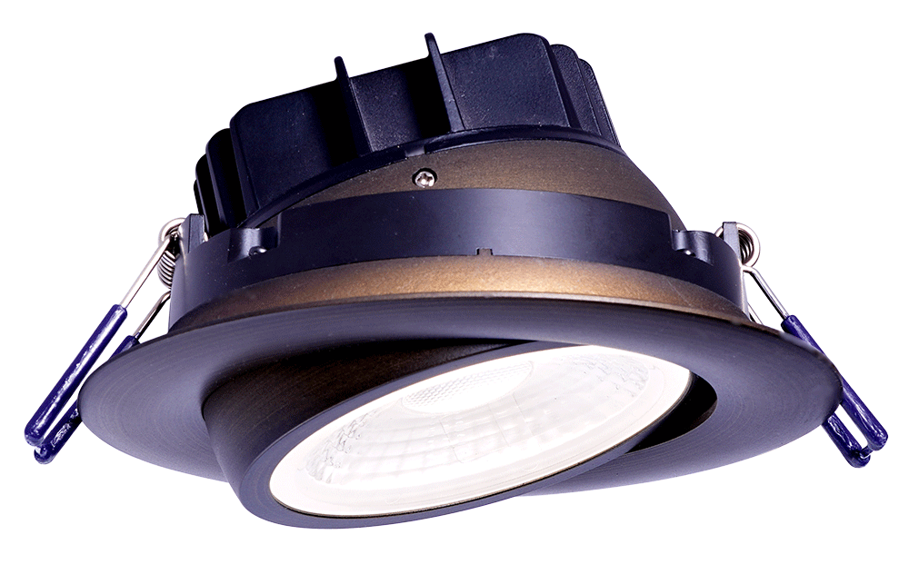 Lotus 4" Round Eyeball Gimbal HO 15W 1100 lm IC Wet CRI 90 | LL4G-HO