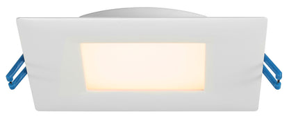 Product Display Visual of the SKU: LL4S-27K-WH for Marketing of theLotus 4" Square Super Thin 13.5W 120V 110° CRI 80 Wet Type IC Air-Tight Energy Star | LL4S-27K-WH