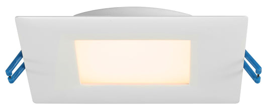 Product Display Visual of the SKU: LL4S-27K-WH for Marketing of theLotus 4" Square Super Thin 13.5W 120V 110° CRI 80 Wet Type IC Air-Tight Energy Star | LL4S-27K-WH