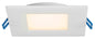 Product Display Visual of the SKU: LL4S-27K-WH for Marketing of theLotus 4" Square Super Thin 13.5W 120V 110° CRI 80 Wet Type IC Air-Tight Energy Star | LL4S-27K-WH