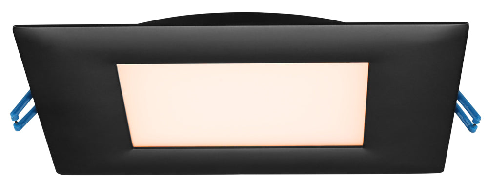 Product Display Visual of the SKU: LL6S-30K-BK for Marketing of theLotus 6" Square Super Thin Recessed LED 17W | LL6S