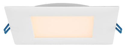 Lotus 6" Super Thin Square 17W 120V 110° CRI 80 Wet Type IC Air-Tight Energy Star | LL6S-27K-WH