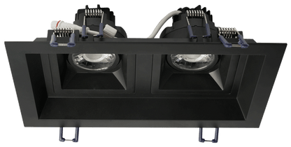 Product Display Visual of the SKU: LLL-M2-BK for Marketing of theLotus Multi 2 Head Fixture for LSG3-HO-TT | LLL-M2