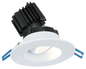 Product Display Visual of the SKU: LRG3-5CCT-HO-WH for Marketing of theLotus 3" Round/Square Regressed Gimbal (High-Output) | LRG3/LSG3 HO