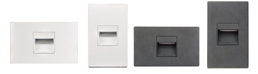 Product Display Visual of the SKU: LSD-32K-WH for Marketing of theLotus Step Light 120V 2.5W DTW 3000K-2000K 125 lm Hor or Vert Install Wet CRI 90+ | LSD-32K-WH