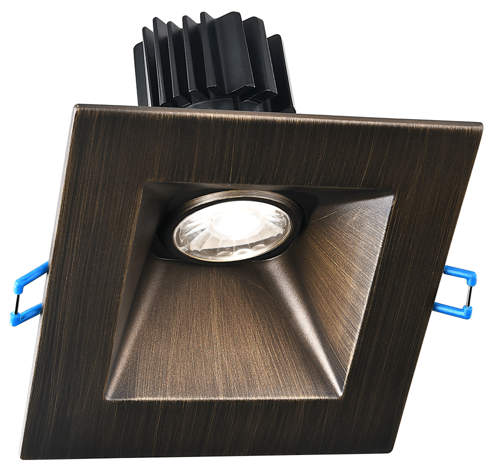 Lotus 5" Square Sloped Regressed Gimbal LED High Output 11W | LSG3-HO-5SSL