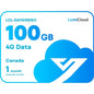 Luminys LCL-DATA100GC LumiCloud 4G Data 100GB Canada: 30 Day Data Plan for Canadian security dealers at SimplyControlled.ca