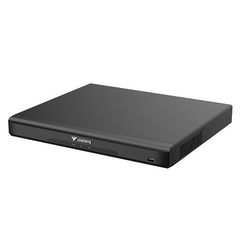 Luminys R32-16PA R3 Starter Series NVR, 8MP 16 CH 16-Port PoE, 2SATA, Analytics by Camera for Canadian security dealers at SimplyControlled.ca