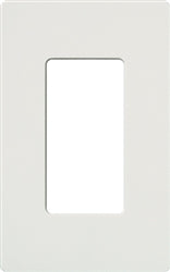 Lutron Nova T 1-Gang Architectural Wall Plate - Fits 1 Accessory  | NT-R3-NFB