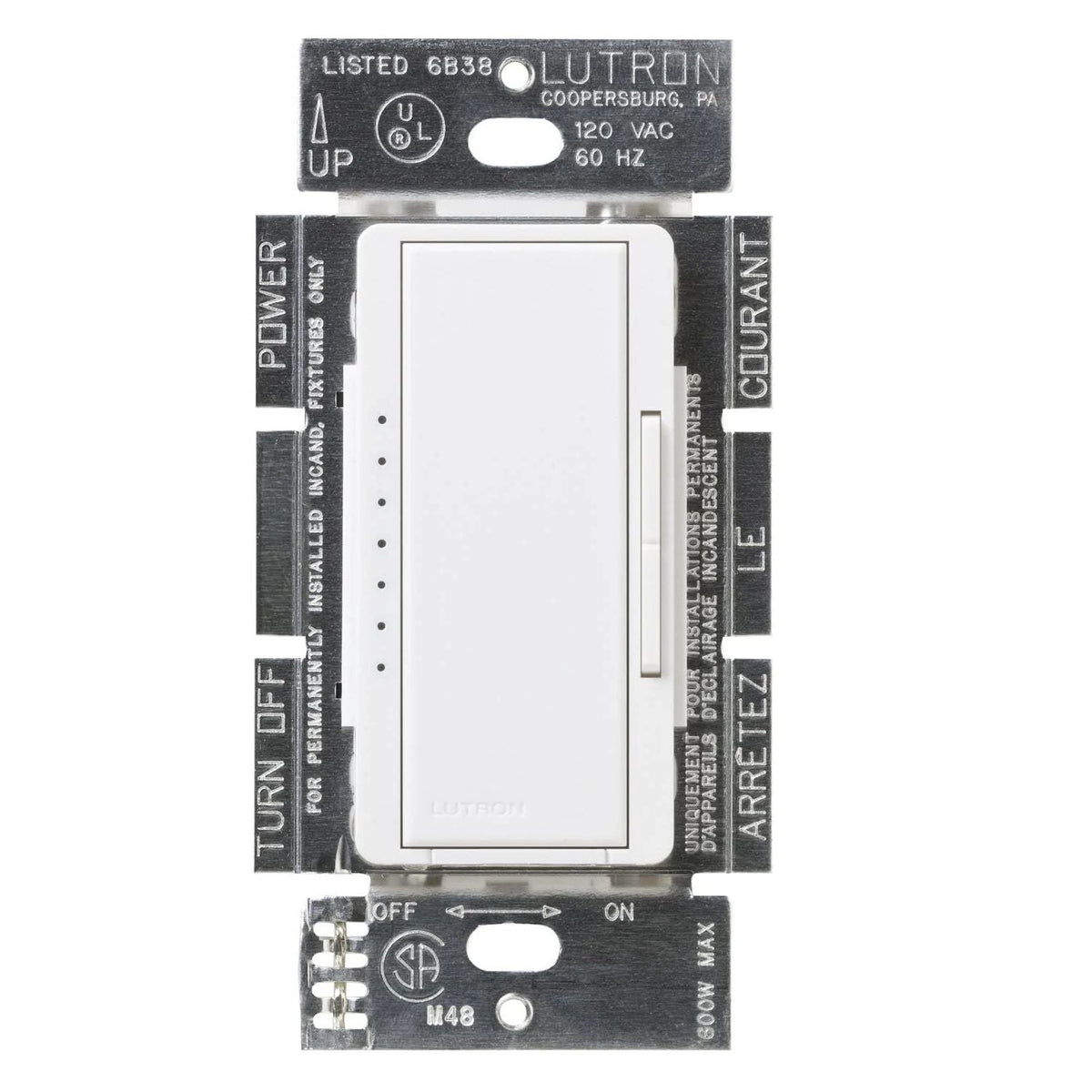 Lutron Maestro 1000W Dimmer - Incandescent/Halogen Only | MA-1000-XX-CSA