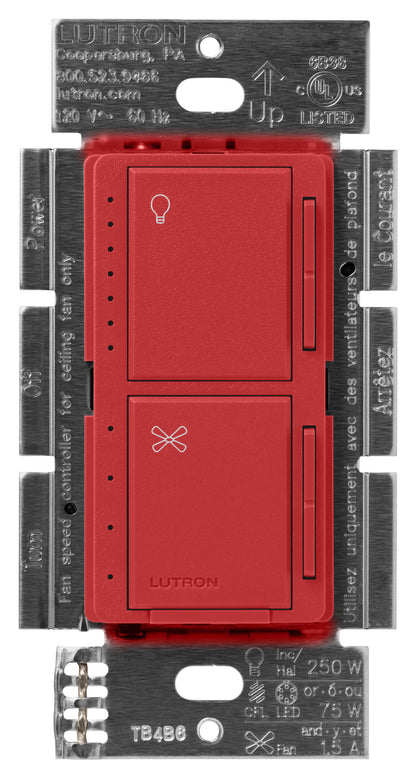 Lutron Maestro Dual Control - LED+ Dimmer & 4-Speed Fan | MACL-LFQ