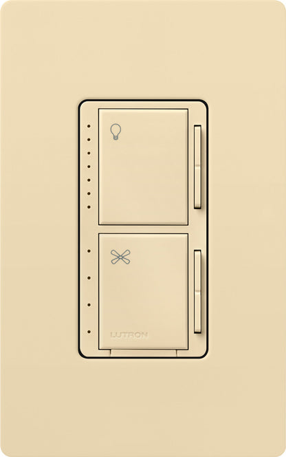 Lutron Maestro Dual Control - LED+ Dimmer & 4-Speed Fan | MACL-LFQH-XX-C