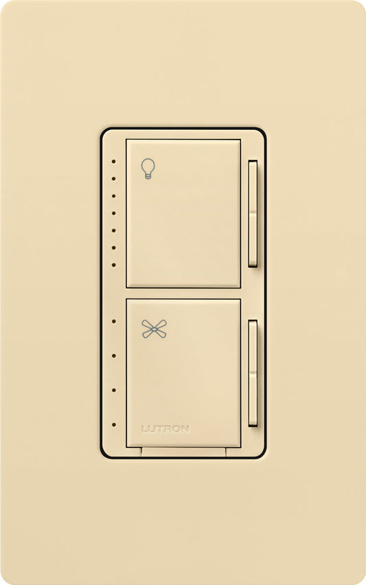 Lutron Maestro Dual Control - LED+ Dimmer & 4-Speed Fan | MACL-LFQH-XX-C
