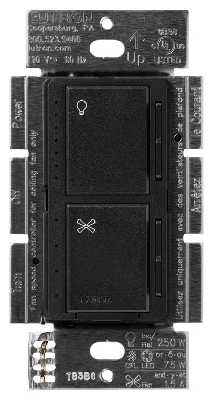 Lutron Maestro Dual Control - LED+ Dimmer & 4-Speed Fan | MACL-LFQ