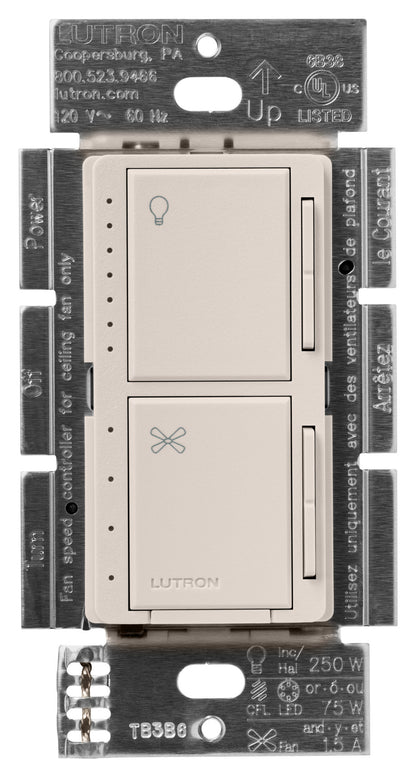 Lutron Maestro Dual Control - LED+ Dimmer & 4-Speed Fan | MACL-LFQ