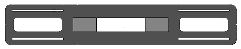 Product Display Visual of the SKU: MP-5-10-LIN for Marketing of theLotus Mounting Plate for Linear 5 & 10 Head 26" Flat | MP-5-10-LIN