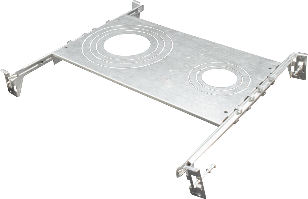 Product Display Visual of the SKU: MP-UNV-7H for Marketing of theLotus Universal New Construction Mounting Plate 7 Holes | MP-UNV-7H