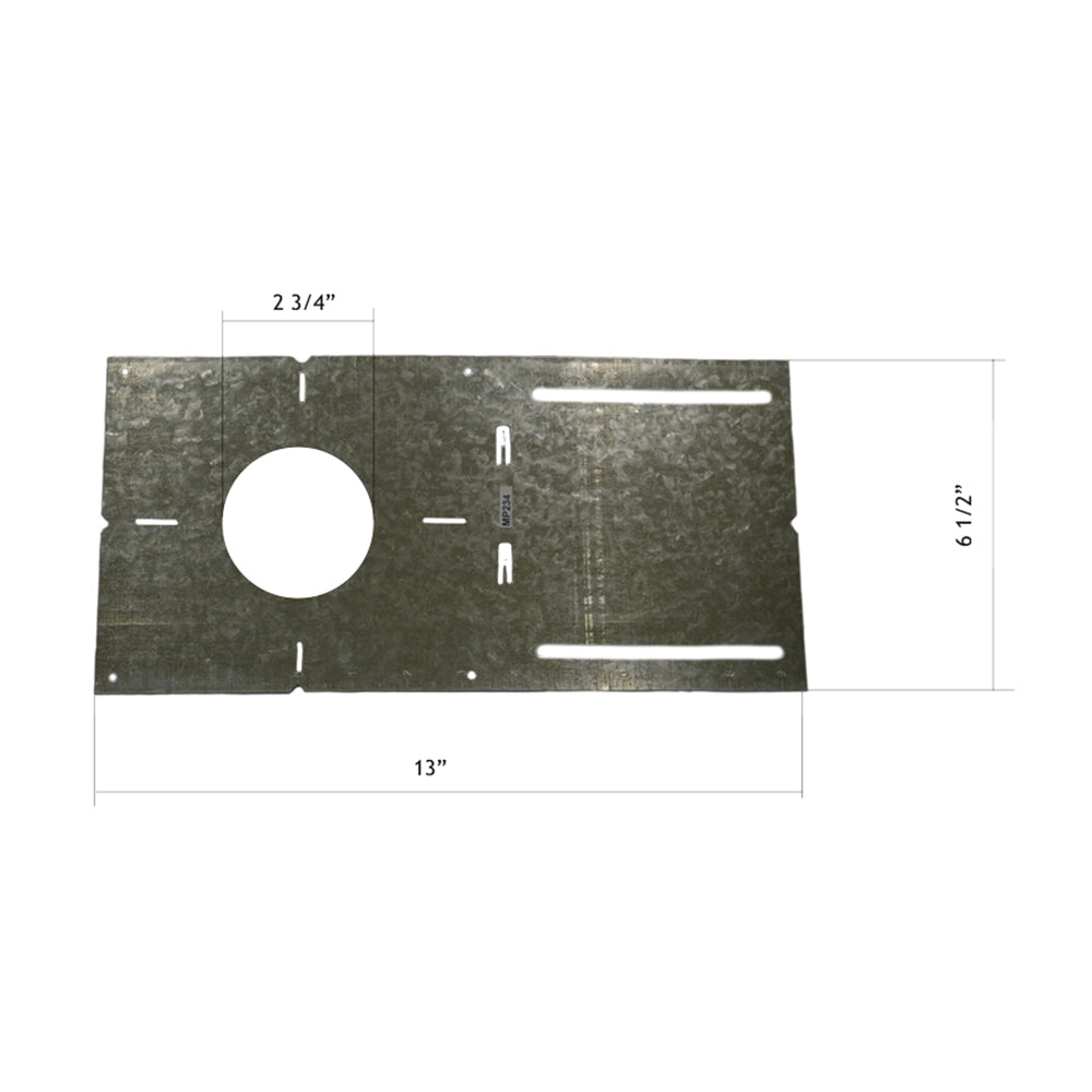 Product Display Visual of the SKU: MP234 for Marketing of theLotus 2 3/4" Flat Rough-In Plates (20 Pack) | MP234