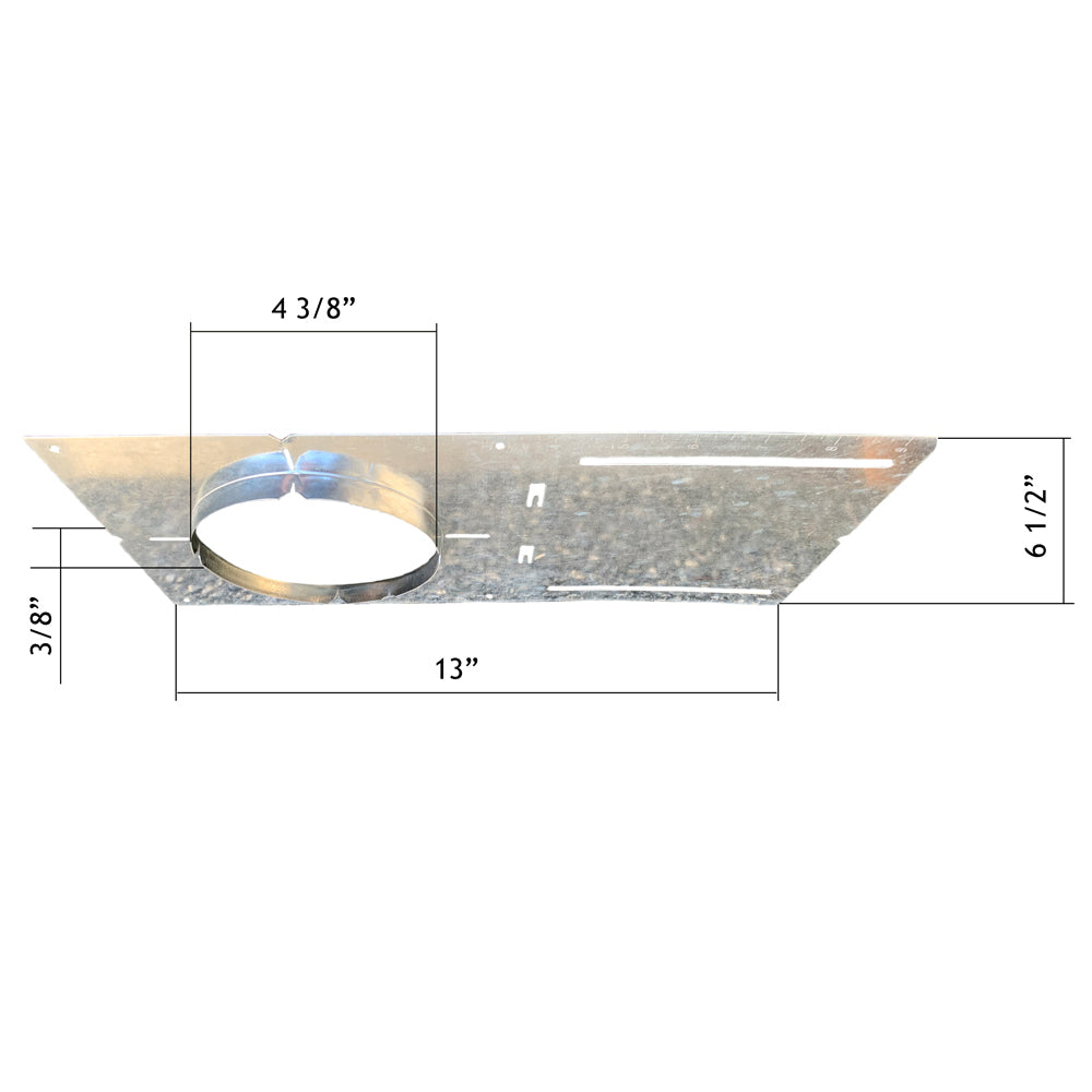 Product Display Visual of the SKU: MP4 for Marketing of theLotus 4" Budget Flanged Rough-In Plates (20 Pack) | MP4