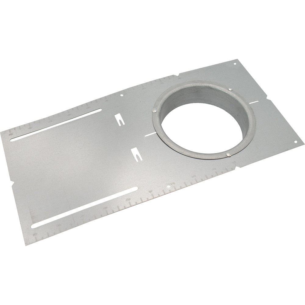 Product Display Visual of the SKU: MP4-114FR for Marketing of theLotus 4 3/8" Hole 13" Plate with 1 1/4" Flange for 4" Fire Rated Models | MP4-114FR