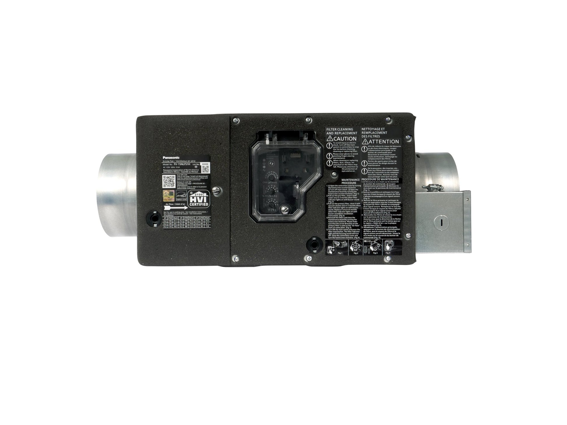 Panasonic FV15NLFS1H - WhisperFresh™ Select In-line Supply Fan