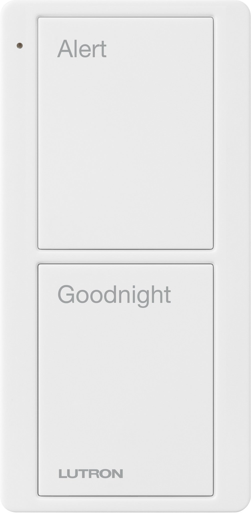 Lutron Pico 2 Button Scene Keypad (Bedside Text) | PJ2-2B-GXX-P02
