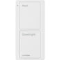 Product Display Visual of the SKU: PJ2-2B-GWH-P02 for Marketing of theLutron Pico 2 Button Scene Keypad (Bedside Text) | PJ2-2B-GXX-P02