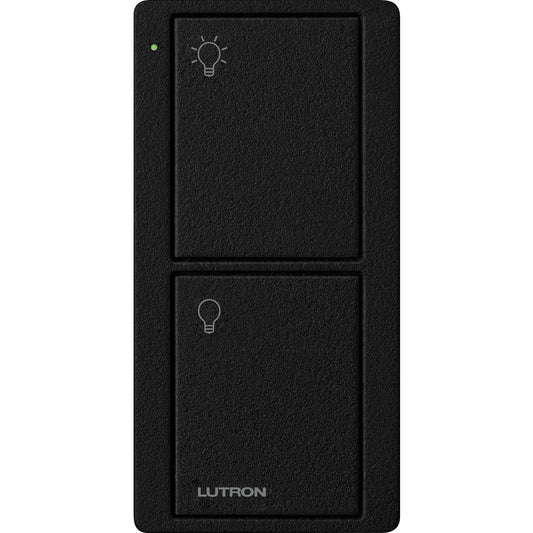 Lutron 2-Button Pico Smart Remote, with Light Icons - Midnight