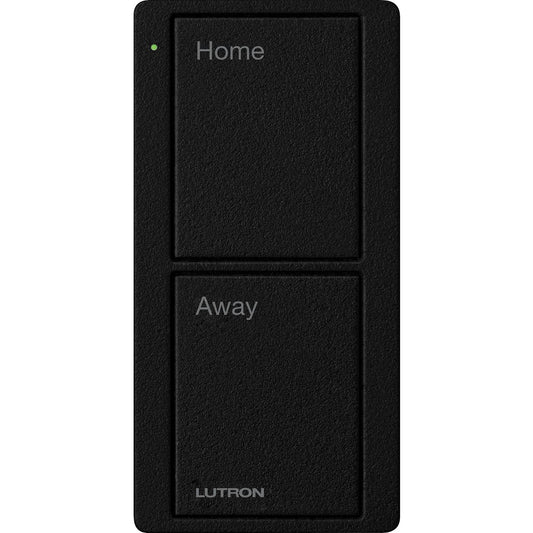 Lutron 2-Button Scene Pico Smart Remote, with Pre-engraved Text-"Home/Away" - Midnight