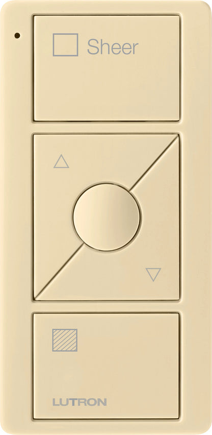 Lutron Pico Wireless Control 3-button with Raise/Lower, for Shades (Icon + Sheer Text) PJ2-3BRL-GXX-S04 | PJ2-3BRL-GBL-S04