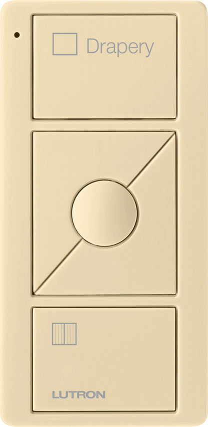 Lutron Pico Wireless Control 3-button with Raise/Lower, for Shades (Icon + Drapery Text) | PJ2-3BRL-GXX-S07