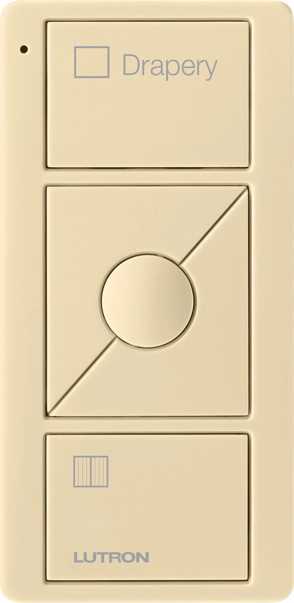 Lutron Pico Wireless Control 3-button with Raise/Lower, for Shades (Icon + Drapery Text) | PJ2-3BRL-GXX-S07