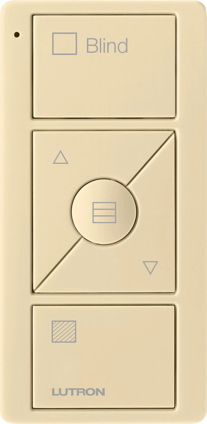 Lutron Pico Wireless Control 3-button with Raise/Lower, for Shades (Horizontal Sheer Icon + Blind Text) | PJ2-3BRL-GXX-S09