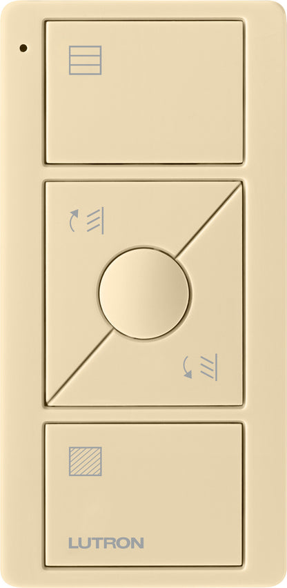 Lutron Pico Wireless Control 3-button with Raise/Lower, for Shades (Tilt Icon + Blind Text) | PJ2-3BRL-GXX-S10